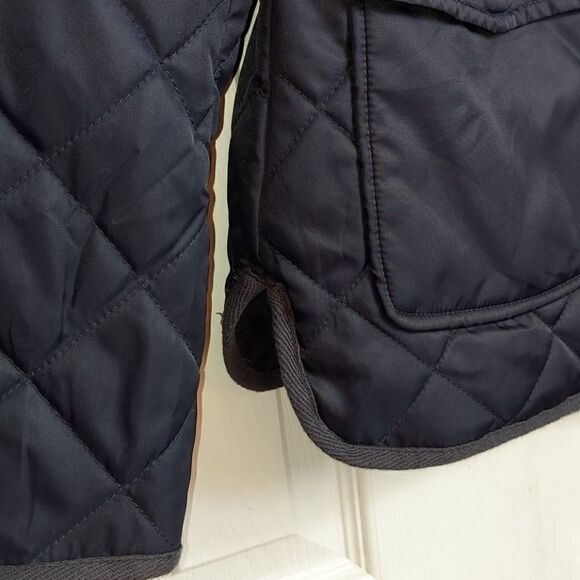 H&M L.O.G.G. Navy Quilted Jacket Sz 2 - Picture 5 of 9